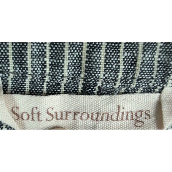 Soft Surroundings Linen Striped Dress Large Lagenlook - Picture 4 of 7